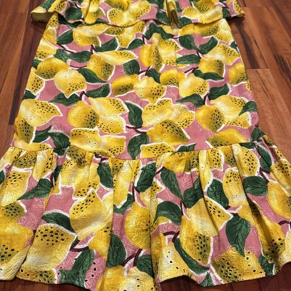 Farm Rio Vibrant Lemon Print Maxi Dress - Picture 7 of 7
